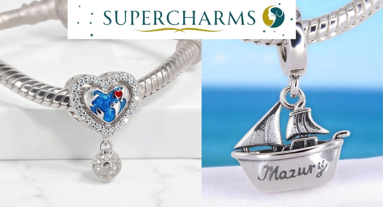 Bransoletka modułowa z charmsami w różnych motywach tematycznych